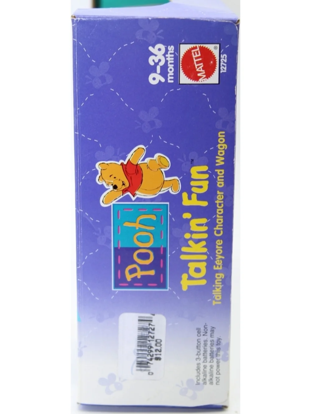 NIB VTG Disney Pooh Talkin' Fun Talking Eeyore Character And Wagon Toy 9-36 Mo.